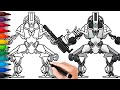 HOW TO DRAW C-PEN (PENCILMAN) TITAN | Skibidi Toilet Multiverse - Easy Step by Step Drawing