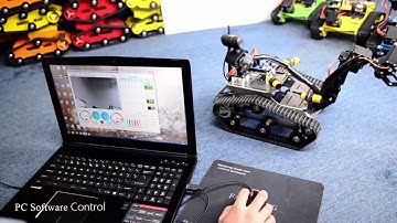 XiaoR Smart Wifi Control HD Video Robot Car with Manipulator
