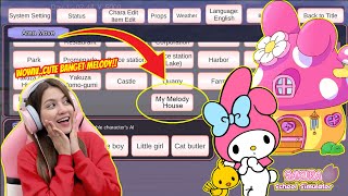 MENUJU KE RUMAH MY MELODY HELLO KITTY!! TERNYATA DISINI LOKASINYA!! SAKURA SCHOOL SIMULATOR-PART 464