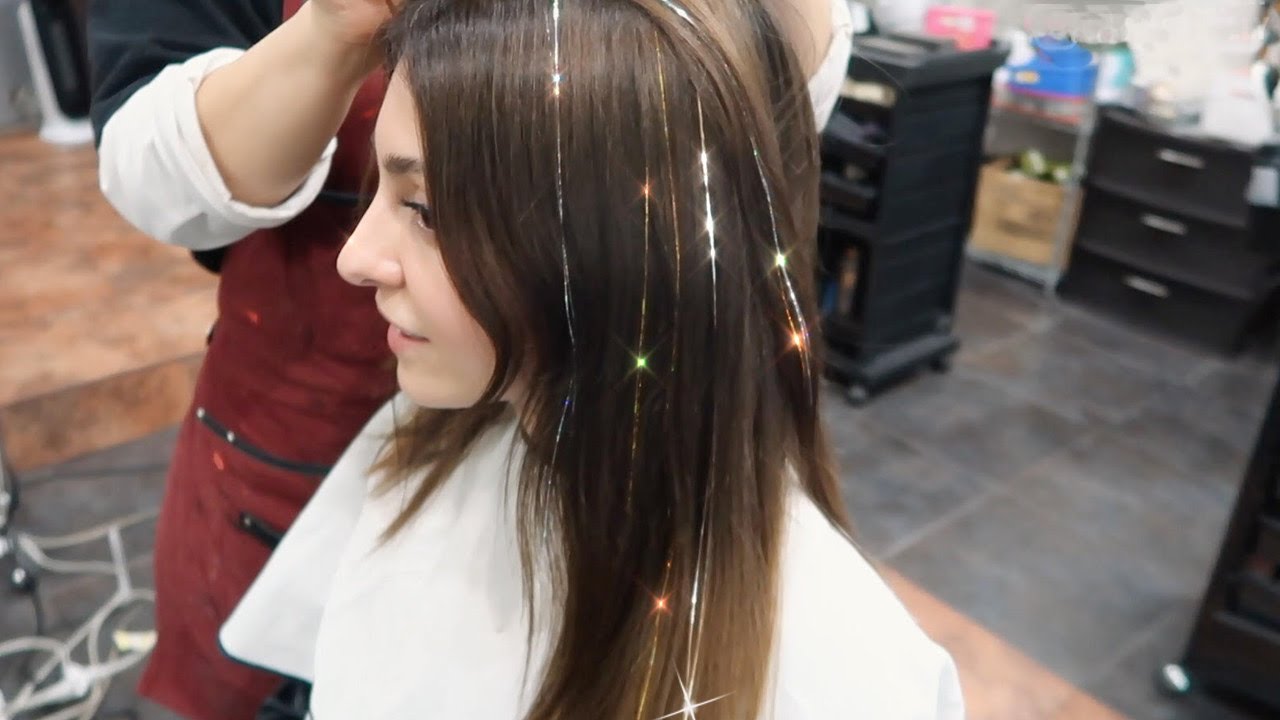 2. "Blonde Glitter Hair Extensions" - wide 4