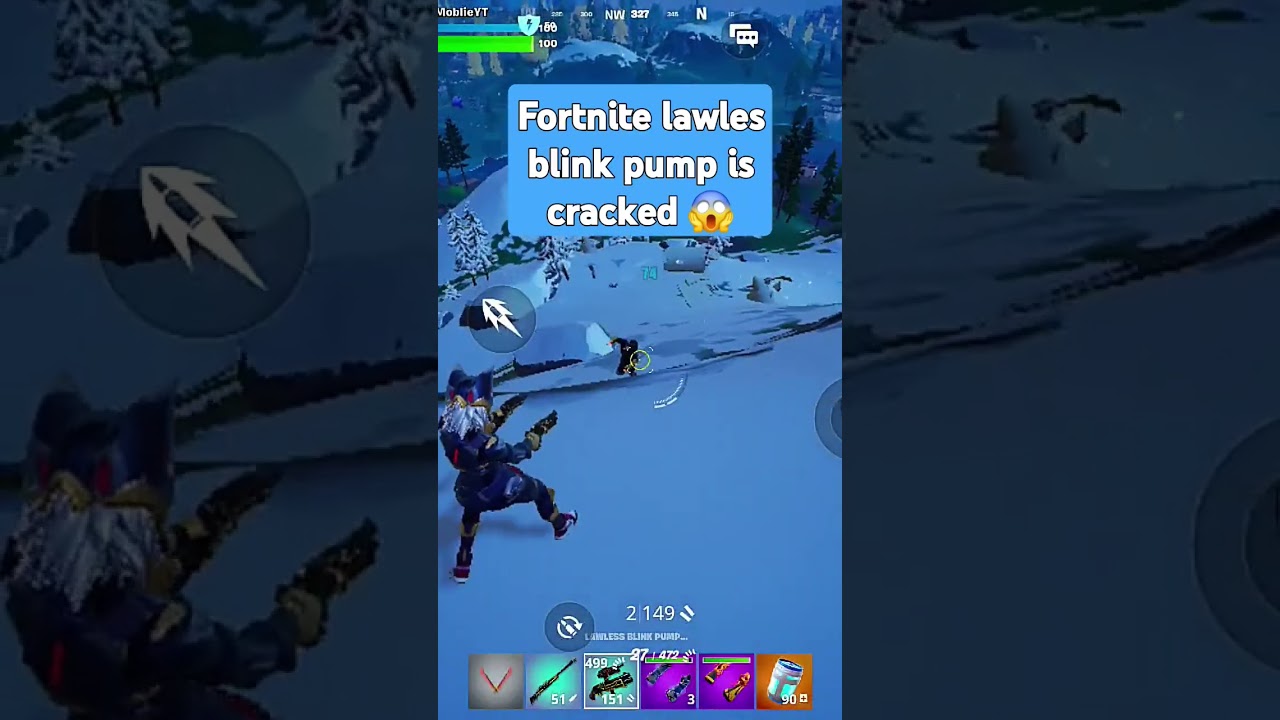 Fortnite lawles blink pump is cracked 😱 