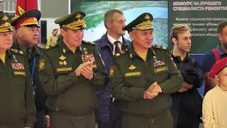 Посещение Министром обороны России и гостями фанзоны Армейских международных игр