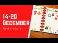 Deck the halls || Vertical lined planner || Plan with me
