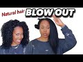 I DECIDED TO BLOW OUT AND STRAIGHTEN MY NATURAL HAIR.... | NATURAL HAIR BLOW OUT