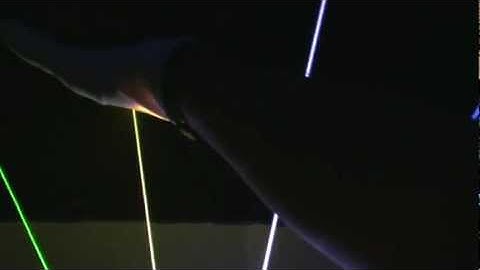 Our Free ILDA color Laser Harp controller step three: how to change the colors...