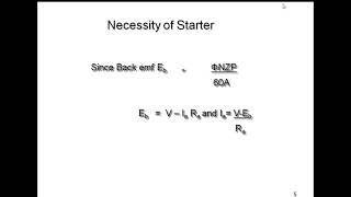 Need of starter and 3 point starter