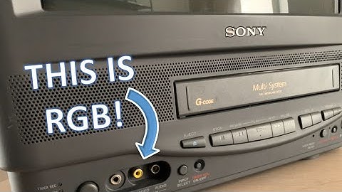 No cut, switchless mod Sony Trinitron RGB Scart CRT TV