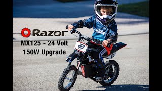 Razor MX125 24V 150W Upgrade