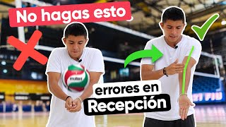 3 ERRORES COMUNES EN LA RECEPCION | VOLEIBOL