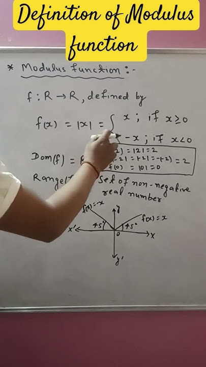 Definition of Modulus Function ll Graph of Modulus Function ll JSSC ...