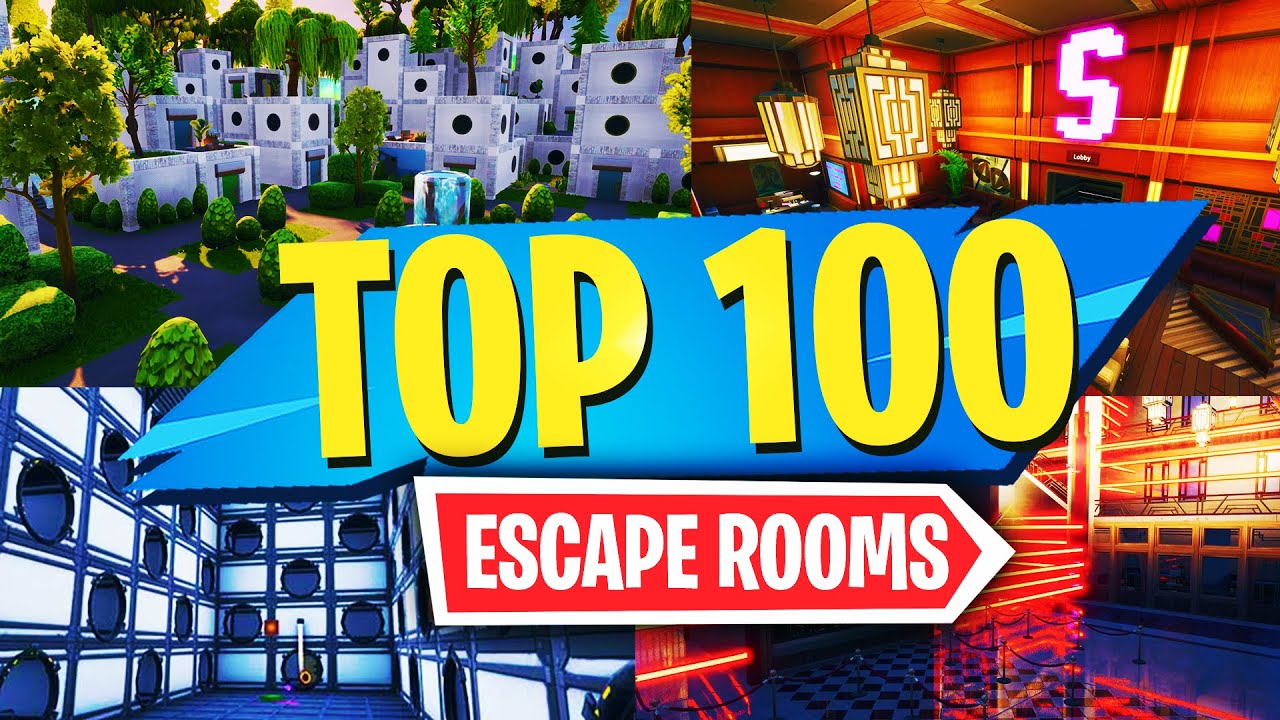 TOP 100 Best ESCAPE ROOMS Creative Maps In Fortnite | Fortnite Escape Room Map  CODES - YouTube