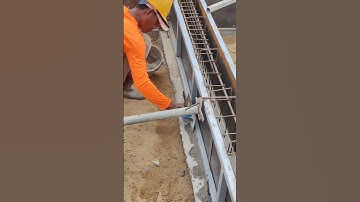Technical use mortar to close ground beam Formwork