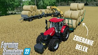 NAWALONE JEST TOWARU. Zbieranie Belek Słomy. Farming Simulator22.