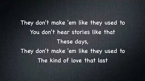 Warren Barfield - They Don't Make 'em Like They Us...