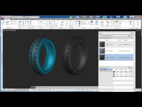 Autocad - Vẽ vỏ lốp xe