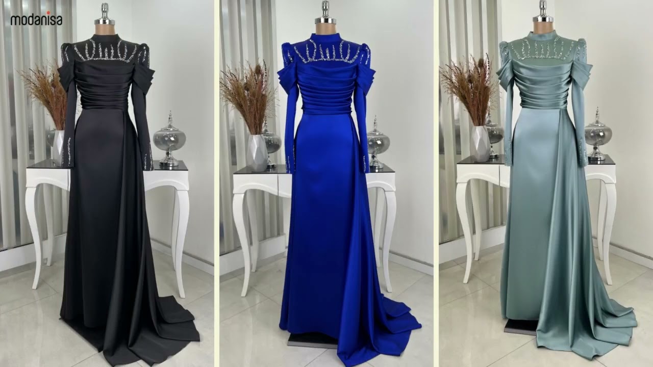 modest evening dresses modanisa | red dress 2023 💘