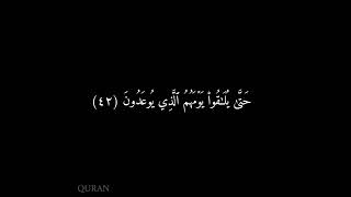 كرومات شاشه سوداء سورة المعارج (٤٠ - ٤٤) ماهر المعيقلي {5} #قرآن #سورة_المعارج #ماهر_المعيقلي