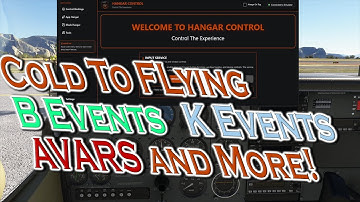Hangar Control MSFS 2024 – Cessna 172 Cold & Dark to Takeoff (SimConnect, B Events, AVARs) Tutorial