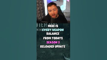 Weapon balance changes for Season 5 Reloaded