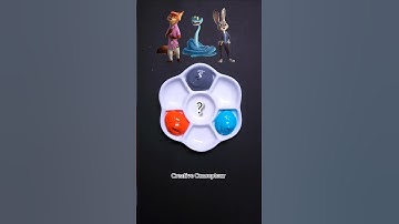 zootopia 2 color mixing ( part 3) ,  Guess the mixed color #shorts #colormixing #zootopia2