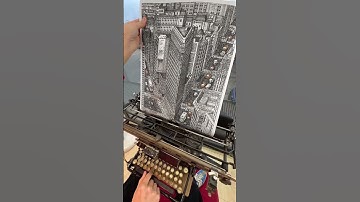 Making Typewriter Art (@jamescookartwork/IG)
