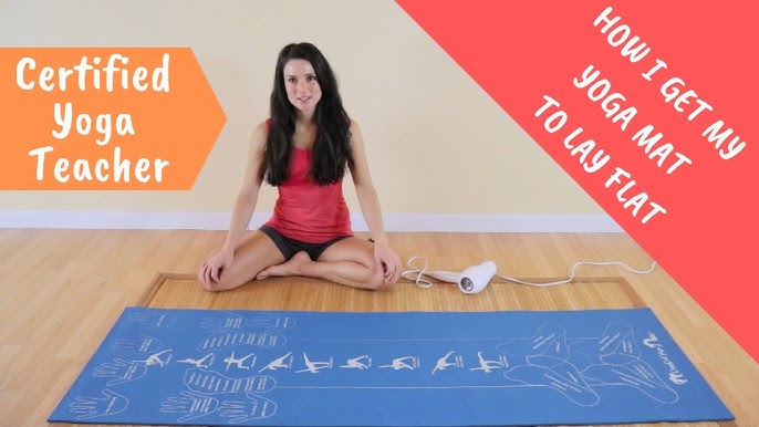 Educational & Instructional Yoga Mat CopyCat Yoga poses on mat