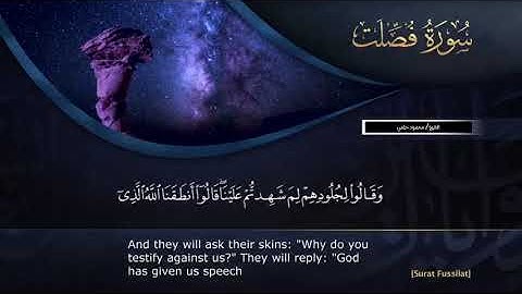 محمود حلمي سورة فصلت Surat Fussilat- Mahmoud Helmy