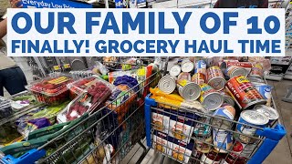 OUR FAMiLY OF 10 ~ FINALLY A GROCERY HAUL OVER 1 MONTH LATER ‍♀