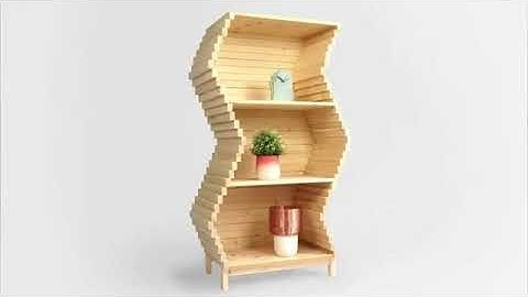 Cool Shape Shifting Book Shelf Furniture Design