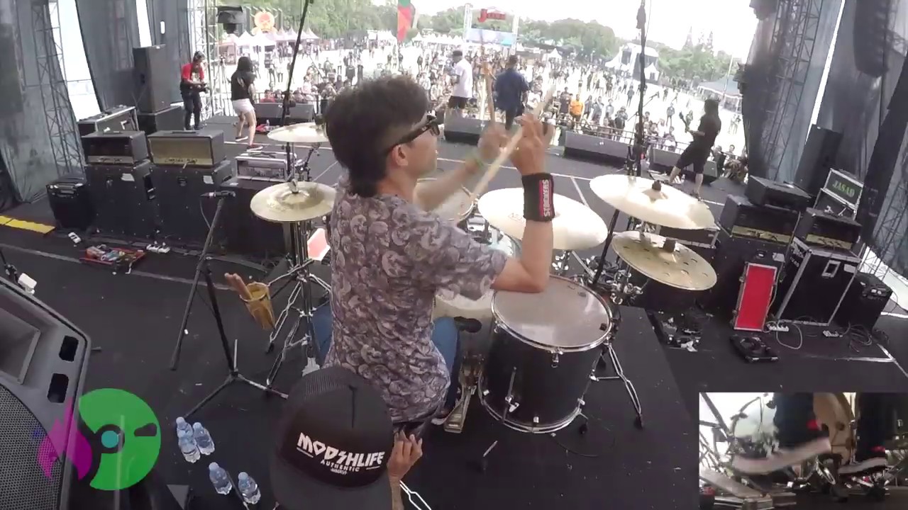 AFTERCOMA - JELAGA LIVE INDIEBASH 2019 (DRUM CAM) 