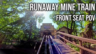 Runaway Mine Train 5K Front Seat POV Six Flags Over Texas