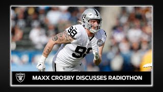 Hear from defensive end maxx crosby and general manager mike mayock as
they discuss the importance of using their platforms giving back
during athlet...