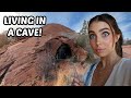 LIVING INSIDE OF A CAVE HOUSE