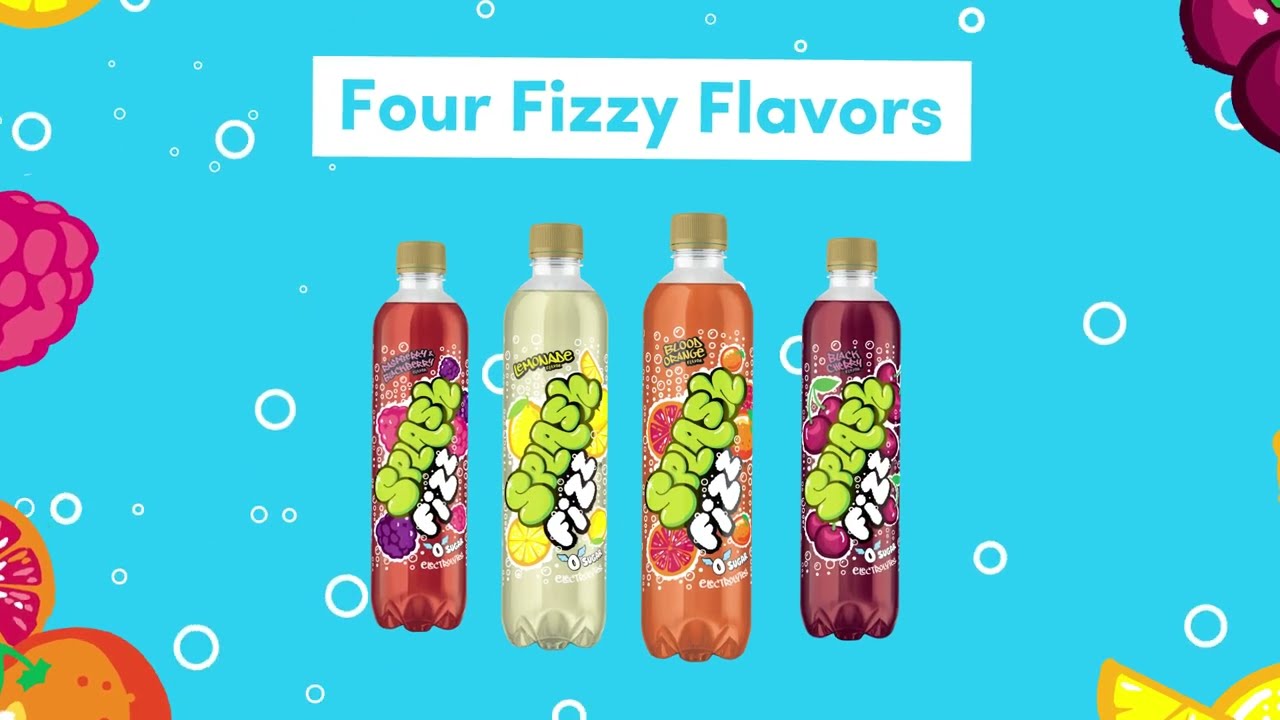 Check Out Splash Fizz Sparkling Flavored Water Beverage YouTube