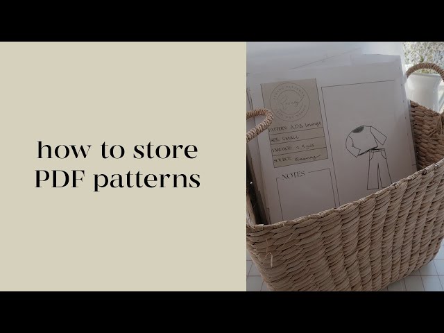 Sewing Tip- Cheap PDF Pattern Storage Ideas – LaCartera Designs