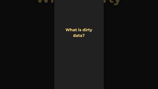 What is dirty data? #java #javainterviewquestionsandanswers
