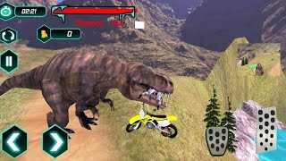 Bike Racing Dino Adventure 3D: Dino Survival Games Android Gameplay screenshot 1