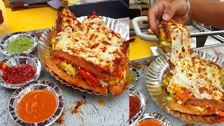 Cheese Blast Grill Sandwich: Bombay Special Sandwich Pizza Corner | Surat City | Indian Street Food