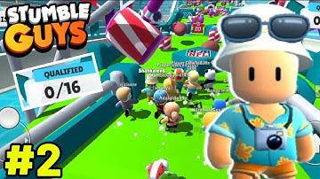 Stumble Guys - Gameplay Walkthrough Part 2 - 1st Win (iOS, Android)