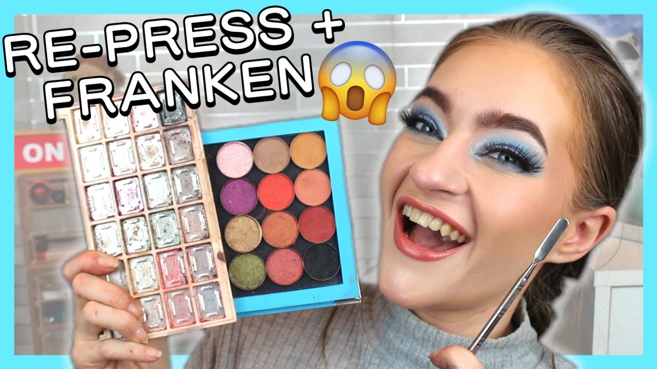 FRANKENING AND RE-PRESSING MY OLD PAN THAT PALETTE!! (getting ready for round 2??)