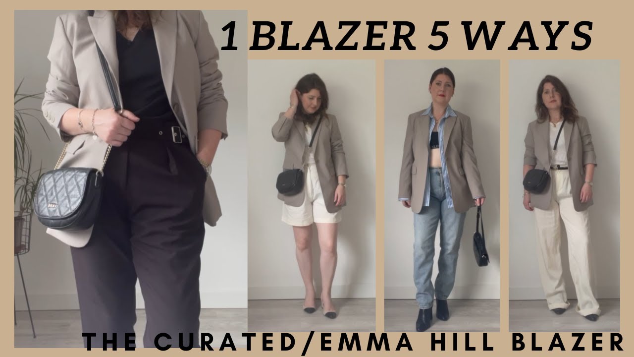 1 blazer 5 ways | Styling the Emma Hill blazer from the Curated