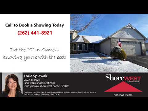 618 Annecy Park Circle, Waterford, WI home video tour
