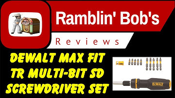 DeWALT MAX FIT TR Multi Bit Sd Screwdriver Set (((((SUPER  HANDY BONUS FEATURE)))))
