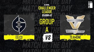 EG.CD vs. TeamOne - Map 1 [Inferno] - ESL Challenger League Season 43 - NA - Group A