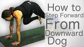 Celebrity 5 Minute Yoga Tutorial: How to step forward from downward dog | Fightmaster Yoga Videos Wealth