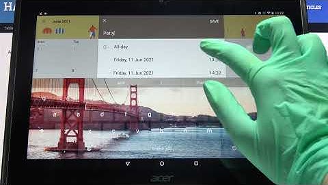 How Add Event to Calendar on Acer Iconia One 10 B3-A40 – Create Event