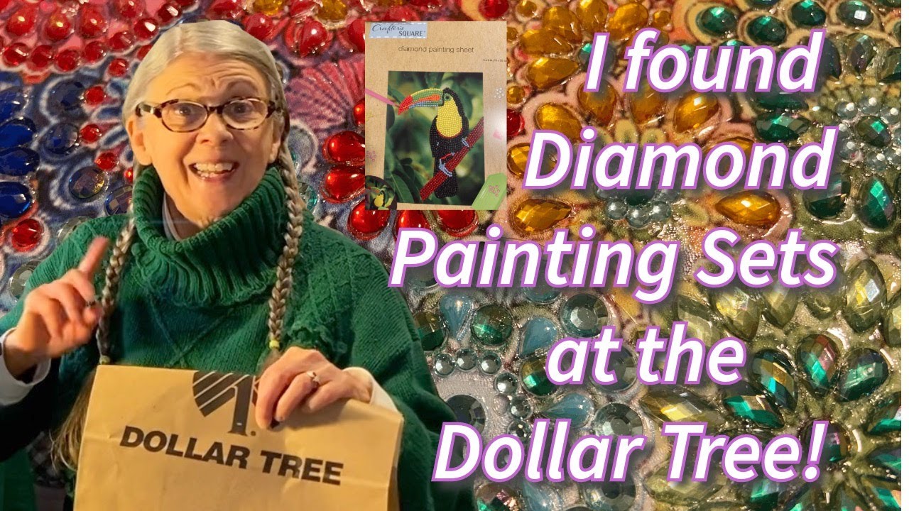 DIAMOND PAINTING SETS FROM THE DOLLAR TREE!