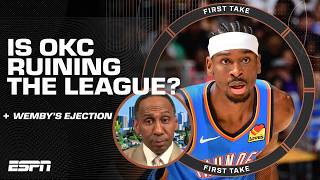 Celebrity Kendrick Perkins says Victor Wembanyama should be SUSPENDED for Game 5 😳 | First Take Wealth