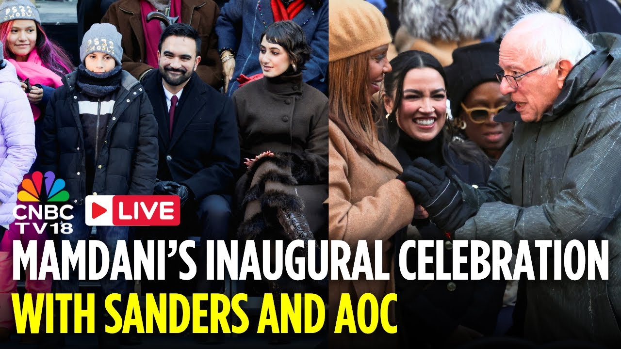 WATCH LIVE: Zohran Mamdani Inaugural Celebration With Bernie Sanders & AOC | New York Mayor |N18G
