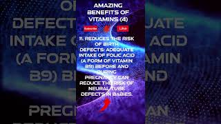 AMAZING BENEFITS of Vitamins (4) - #healthspan #longevity #Vitamins # Wellbeing #Healthcare